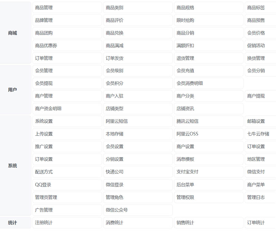 多用户商城系统